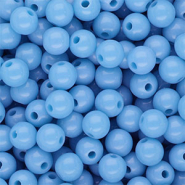 8 mm DQ acrylic beads shiny Blue