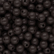 8 mm DQ acrylic beads shiny Dark Chocolate Brown