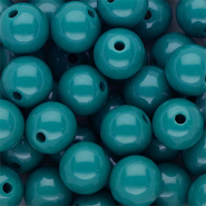 12 mm DQ acrylic beads shiny Turquoise