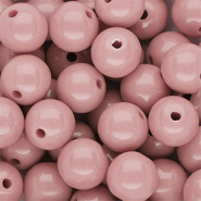 12 mm DQ acrylic beads shiny Vintage Pink