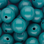 16 mm DQ acrylic beads shiny Turquoise