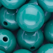 20 mm DQ acrylic beads shiny Turquoise
