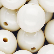 20 mm DQ acrylic beads shiny Off White