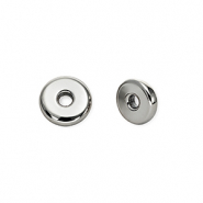 Acrylic beads rondelle Silver
