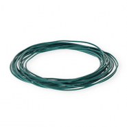 leather round 1,5mm Dark Teal Green