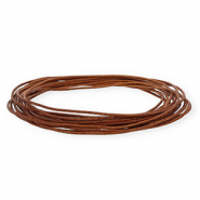 leather round 1,5mm Brown