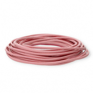 leather round 3mm Light Pink