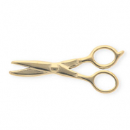 Stainless steel charms scissors Gold