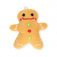 Statement charms gingerbread man Camel Brown-Multicolour