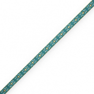BY31® Ribbon text stars Teal Green-Gold-Powder Blue