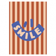 BY31® Jewellery cards "Smile" Camel Brown-Rust Brown-Blue