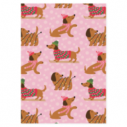 BY31® Jewellery cards dachshund Light pink-Multicolour