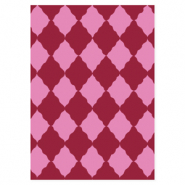 BY31® Jewellery cards rhombus Pink-Burgundy Red