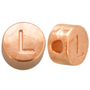 DQ European metal letterbead L Rose Gold (nickel free)