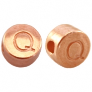 DQ European metal letterbead Q Rose Gold (nickel free)