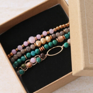 Inspirational Sets Making bracelets and earrings with natural stone beads jade