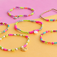 Inspirational Sets Jewellery inspiration with glass seed beads in summer neon colours