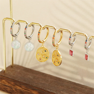 Inspirational Sets Earring inspiration with stainless steel hoops