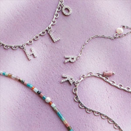 Inspirational Sets Design bracelets and necklaces with brass TQ metal charms