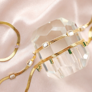 Inspirational Sets Find out how to combine stainless steel necklaces and bracelets with crystal glass