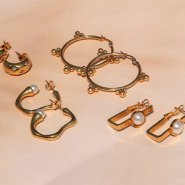 Inspirational Sets Inspiration time with trendy stainless steel earrings