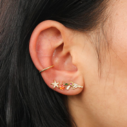 NEW Ready-made brass TQ metal earrings