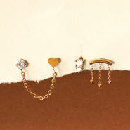 NEW Stainless steel ear piercings