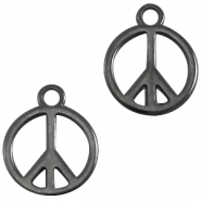 DQ European metal gunmetal / silver anthracite beads Check out our Designer Quality European metal charms in gunmetal / silver anthracite