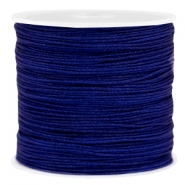 Macram&eacute; bead cord 0.8mm Navy blue