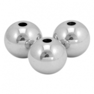 Stainless steel  beads 4mm Silver