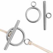 Lobster clasp stainless steel Silver