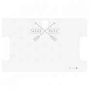 Jewellery cards "handmade" Off white