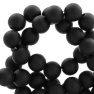 8mm acrylic beads matt Deep black