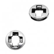 Findings TQ metal slider round ✚plus Antique Silver