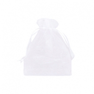 Jewellery Organza Bag 7x9cm White