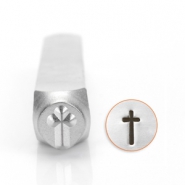 ImpressArt design stamps cross 6mm Silver