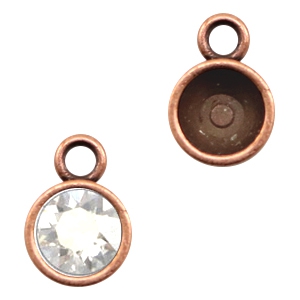 Findings TQ metal setting 1 loop for Chaton SS39 Copper (Nickel Free)