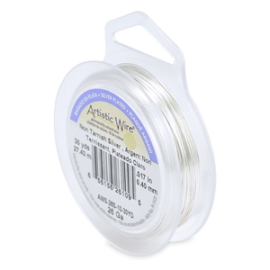26 Gauge Artistic Wire Silver Plated Tarnish Resistant Silver