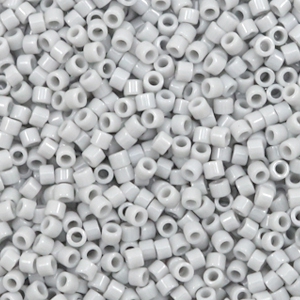 Miyuki beads delica's 11/0 Opaque Ghost Grey