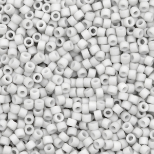 Miyuki beads delica's 11/0 Opaque Matte Light Smoke Grey
