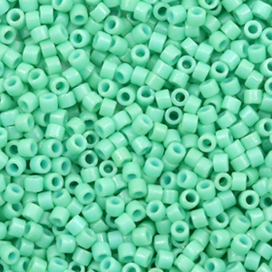 Miyuki beads delica's 11/0 Duracoat Opaque Dyed Sea Opal Green