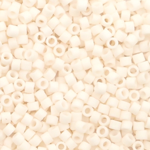 Miyuki beads delica's 11/0 Opaque Matte Bisque White