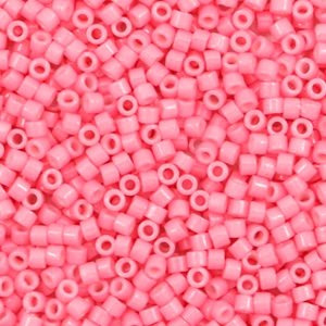Miyuki beads delica's 11/0 Duracoat Opaque Dyed Carnation Pink DB-2117