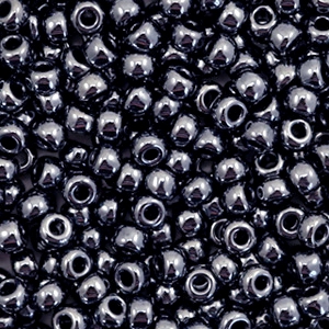 Miyuki seed beads 8/0 Metallic Gunmetal Black 8-451