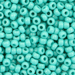 Miyuki seed beads 8/0 Opaque Turquoise Green 8-412