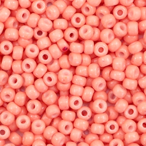 Miyuki seed beads 8/0 Duracoat Opaque Dark Salmon Pink 8-4462