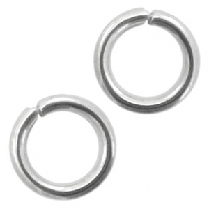 Stainless Steel findings jump ring 5mm Antique Silver