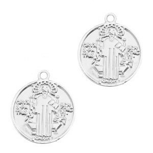 Bohemian charms Jesus Silver