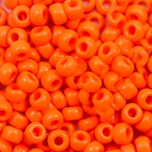 Miyuki seed beads 6/0 Opaque Orange 6-406