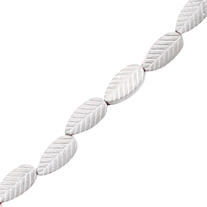 Hematite beads leaf Silver
